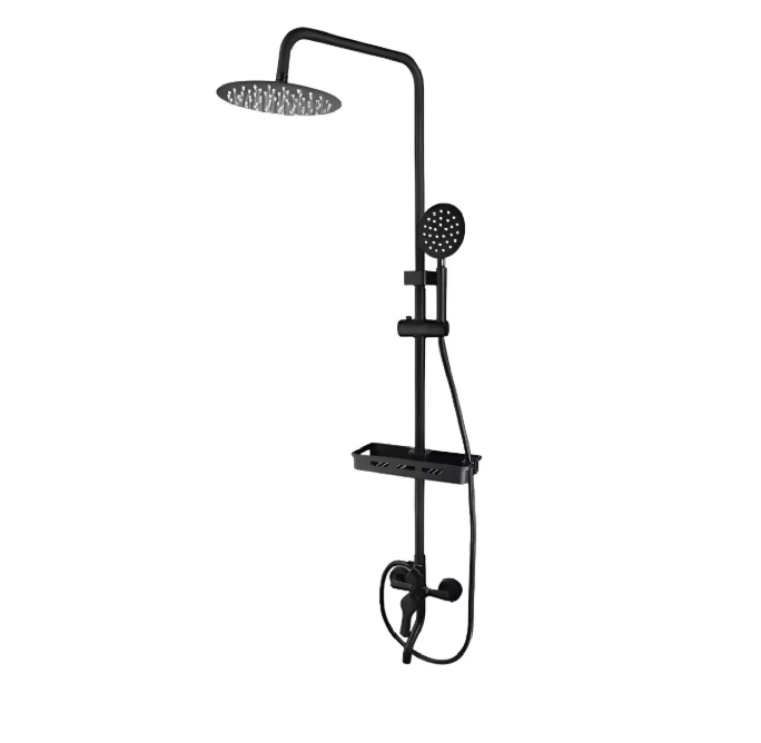 Miniatura 4 de Columnas De Ducha Negra Kit Mango Ducha